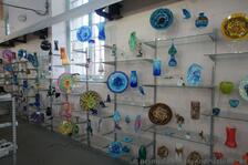Colorful glass plates & sculptures for sale at Dockyard Glassworks Bermuda.jpg