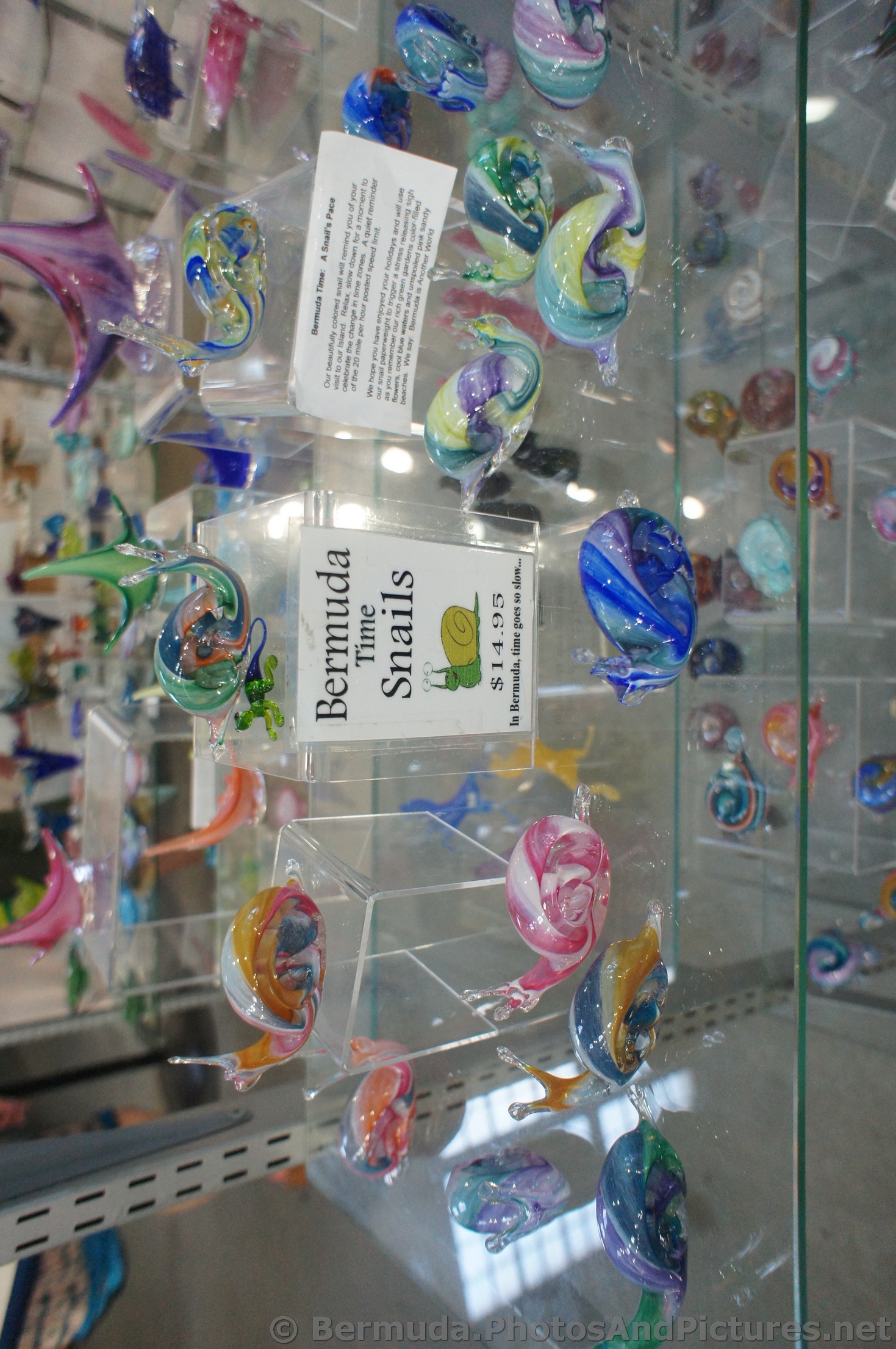 Bermuda Snail Times figurines at Dockyard Glassworks Bermuda.jpg