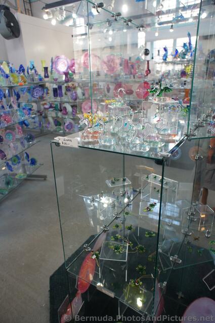 Glass Swans at Dockyard Glassworks Bermuda.jpg