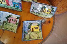 Hand painted plates at Bermuda Clayworks at Naval Dockyard.jpg