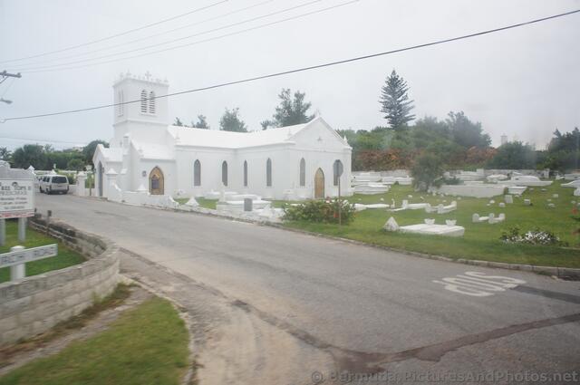 St. Anne's Church in white & Cemetary Bermuda.jpg