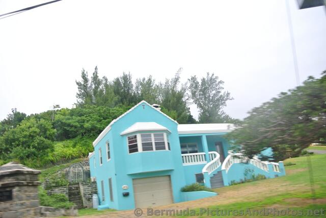 Blue House with single car garage on Middle Rd Bermuda.jpg