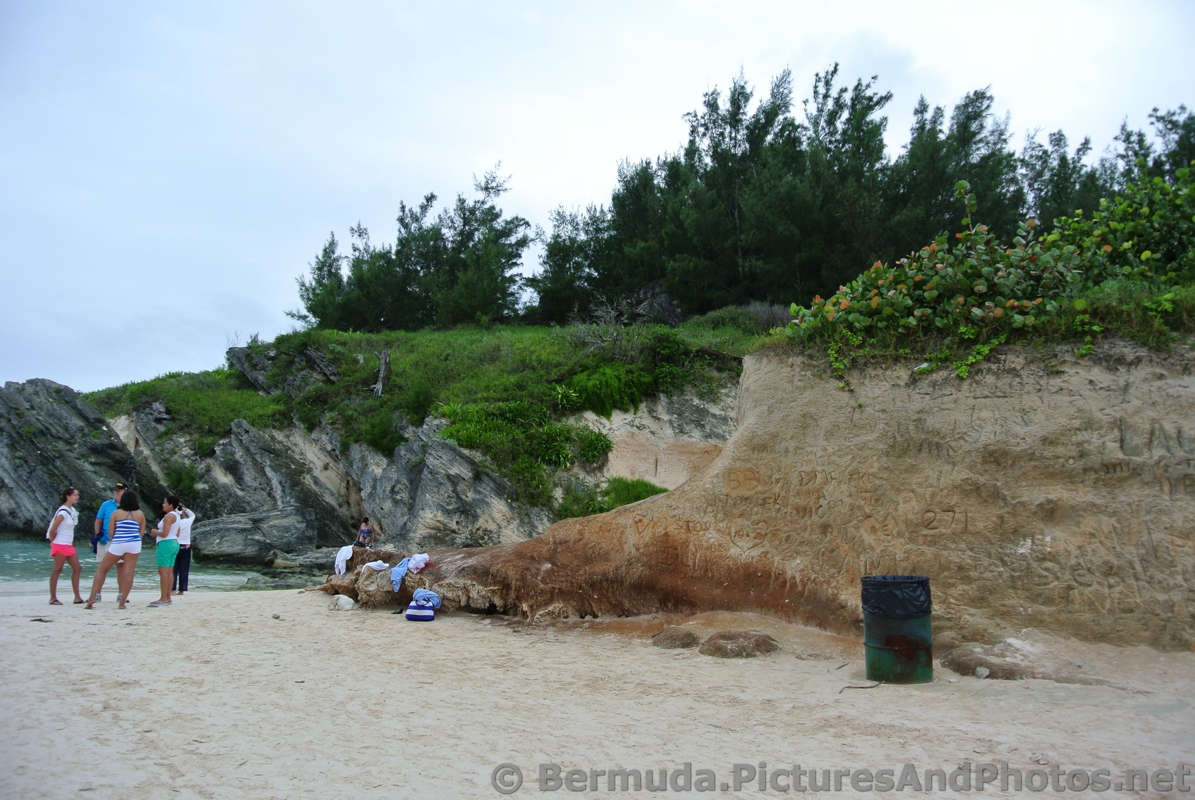 Sand graffiti at Horseshoe Bay Cove.jpg