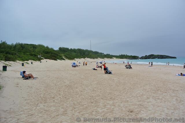 People in beach chairs at Horseshoe Bay Beach.jpg