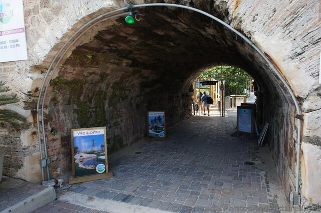 Entrance tunnel to Snorkel Park Beach Royal Naval Dockyard Bermuda.jpg