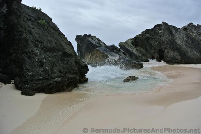 Waves Splash against rocks at Middle Beach Bermuda.jpg