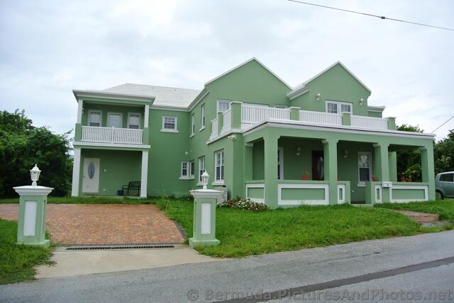 Green 2 story Home 2 units on Lighthouse Road Bermuda.jpg