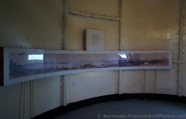 Edmund Hallewell Panoramic Sketch of Bermuda inside the Gibbs Hill Lighthouse.jpg