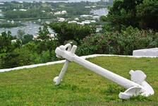 Anchor painted white at grounds of Gibbs Hill Lighthouse Bermuda.jpg