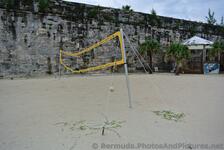 Volleyball net at Snorkel Park Beach Bermuda.jpg
