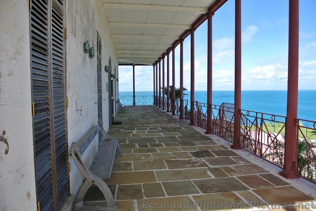 Balcony ocean view from Commissioner's House Bermuda Maritime Museum.jpg