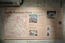 Bermuda Castle Horbour Forts info poster at Commissioner's House Bermuda Maritime Museum.jpg