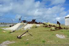 Large rusty anchors on grounds of Bermuda Maritime Museum.jpg