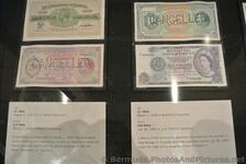 Bermuda Money Bills from 1920 to 1964 Commsioner's House Bermuda Maritime Museum.jpg