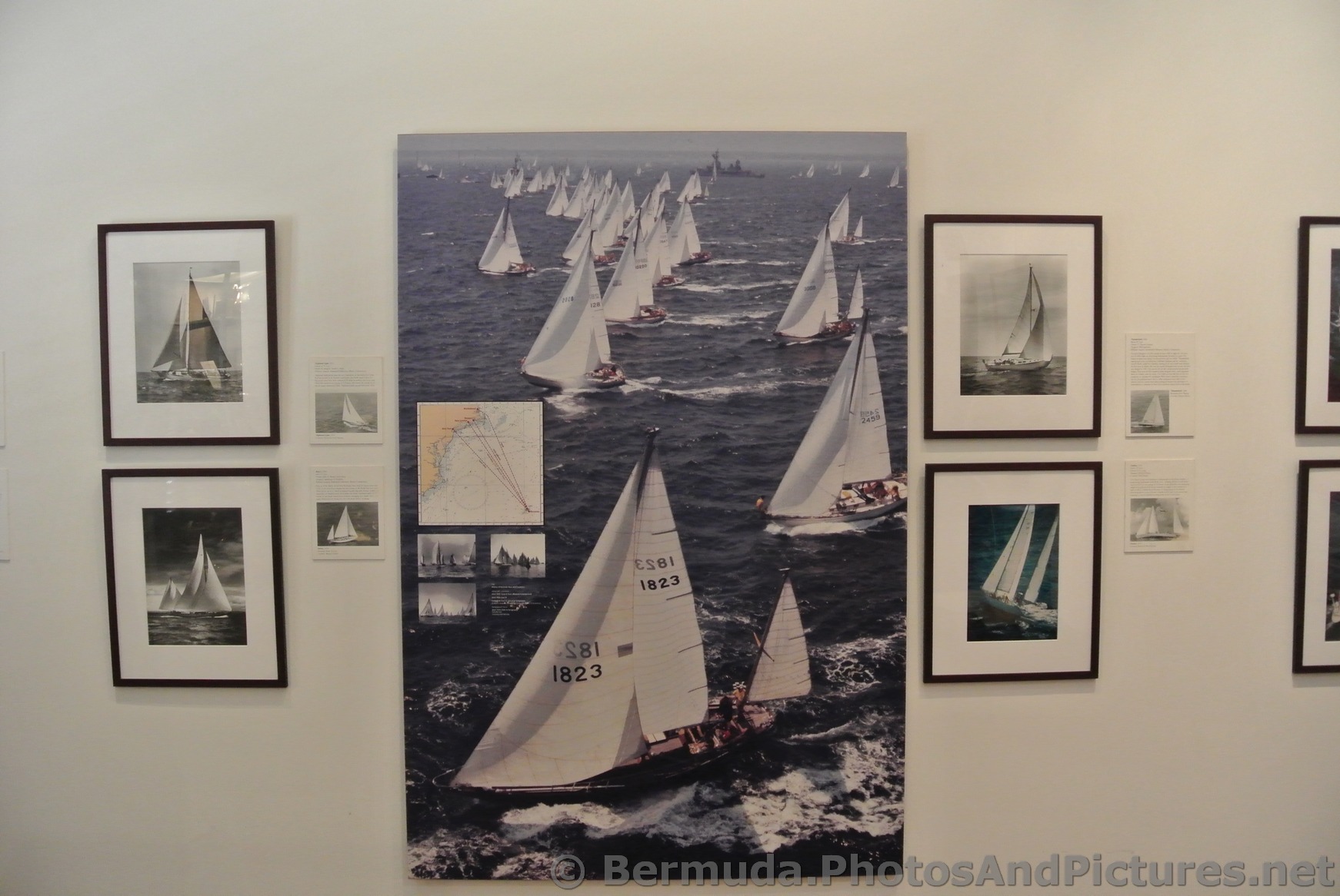 Photographs of Sailboats Racing Commsioner's House Bermuda Maritime Museum.jpg