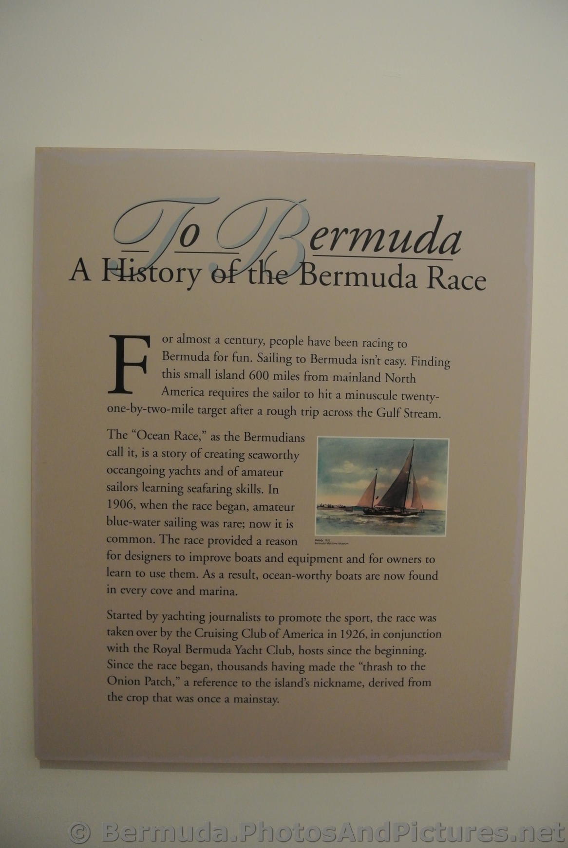 Bermuda Race History Commsioner's House Bermuda Maritime Museum.jpg