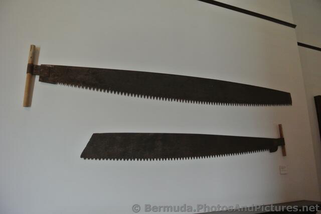 Double Handled Limestone Saws displayed at Commsioner's House Bermuda Maritime Museum.jpg