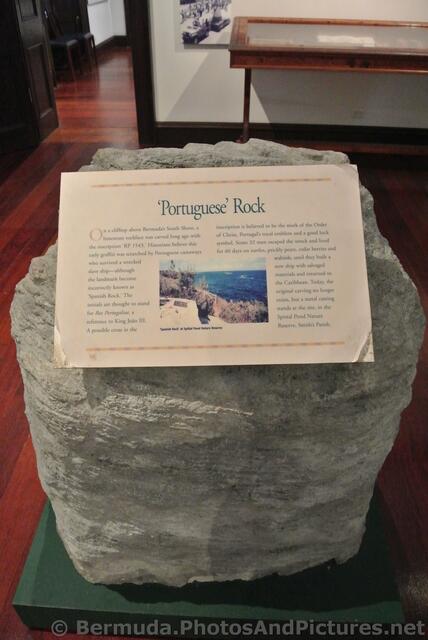 Portuguese Rock on display at Commsioner's House Bermuda Maritime Museum.jpg