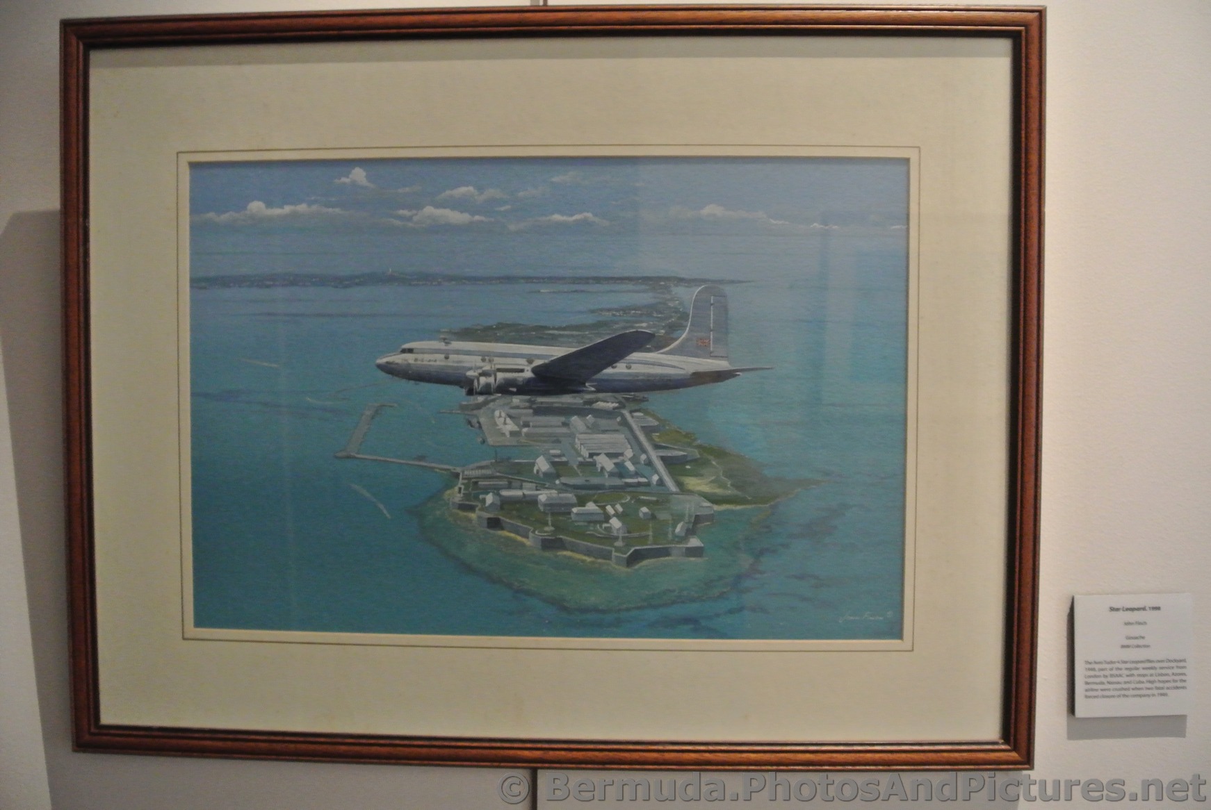 Star-Leopard Airplane painting at Commsioner's House Bermuda Maritime Museum.jpg