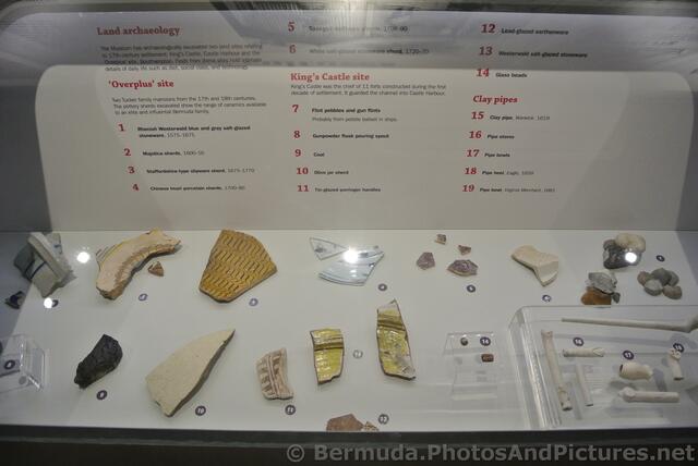 Pottery shipwrecks at Queen's Exhibition Hall of National Museum of Bermuda.jpg