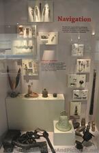 Navigation instruments from shipwrecks on display at Queen's Exhibition Hall of National Museum of Bermuda.jpg