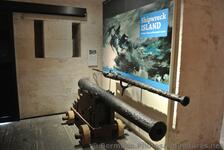 Old Cannons at Shipwreck Island Exhibit inside Queen's Exhibition Hall National Museum of Bermuda.jpg