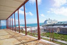 View of Cruise Ship from Balcony of Commissioner's House Bermuda Maritime Museum.jpg
