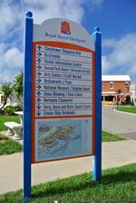 Bermuda Royal Naval Dockyard sign to various attractions.jpg